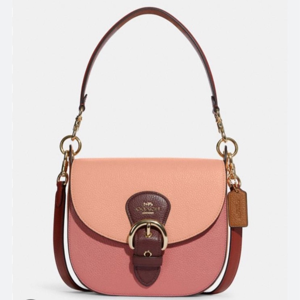 Coach Kleo shoulder bag colorblock 23. New.